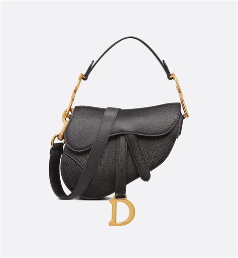 dior saddle bag calfskin black|Saddle Bag with Strap Black Grained Calfskin .